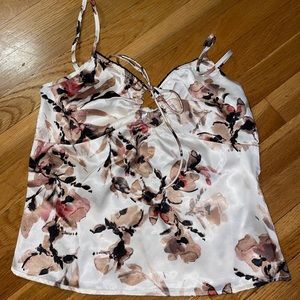 Gaia Satin Floral Top